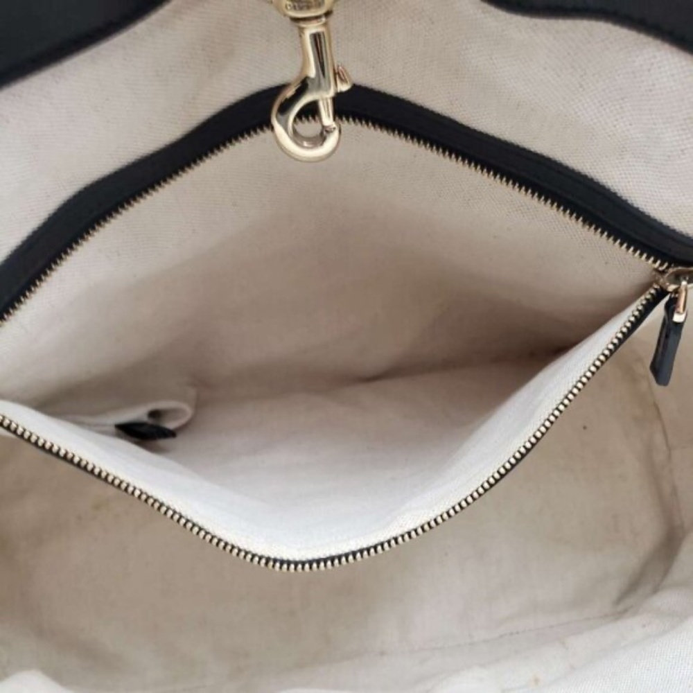 Authentic Gucci Micro GG Guccissima Patent Leather Tote Bag Black Shoulder Bag - Picture 13 of 16